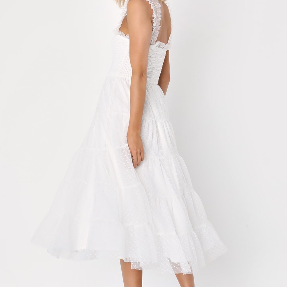 Ruffled Tiered Midi Dress - Picture 3 of 5